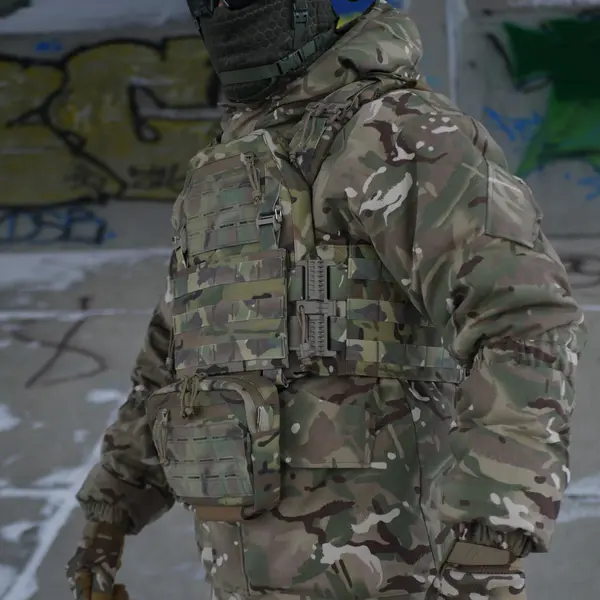 Сумка-напашник M Kiborg с баллистическим пакетом 1 класс Militex Kiborg GU Сordura Multicam