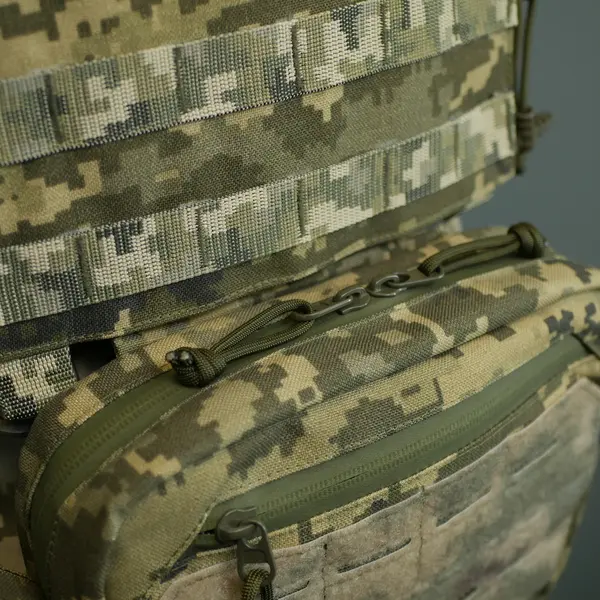 Сумка-напашник M Kiborg с баллистическим пакетом 1 класс защиты Militex GU Сordura Pixel