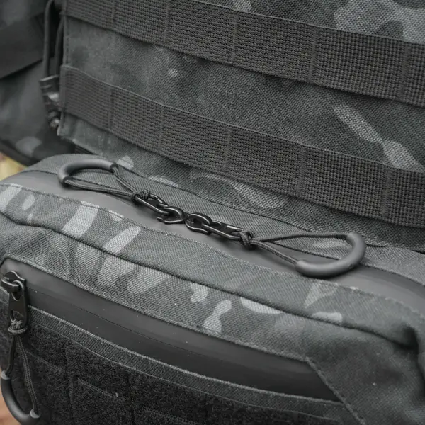 Сумка-напашник M Kiborg с баллистическим пакетом 1 класс защиты Militex GU Сordura Black Multicam