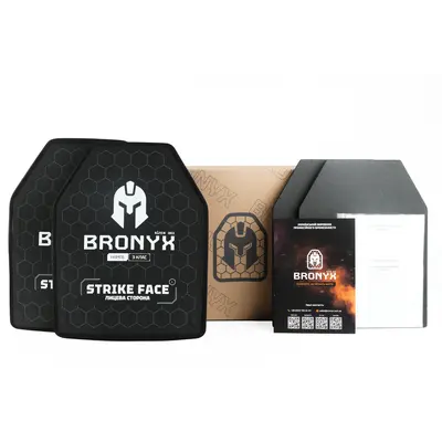 Комплект бронеплити BRONYX AP3-XL (1,77 кг) (3 клас) 275*355 2шт