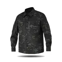 Сорочка тактична Twill 5 FS чорний мультикам (гудзики) L
