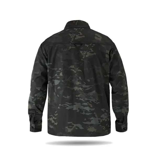 Сорочка тактична Twill 5 FS чорний мультикам (гудзики) L