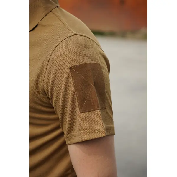 Поло койот Police Military CoolPASS з велкро-панелями (швидковисихаюча) 48р