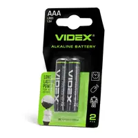 Лужна батарейка Videx LR03/AAA 2шт SMALL BLISTER