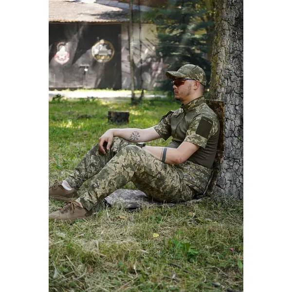 Каремат п'ятиточка чотирьохсекційна Kiborg П-4 Оксфорд Піксель