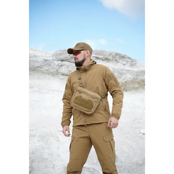 Tactic City Bag Coyote Smart Crossbody Bag   Tactic City Bag Coyote Smart Crossbody Bag