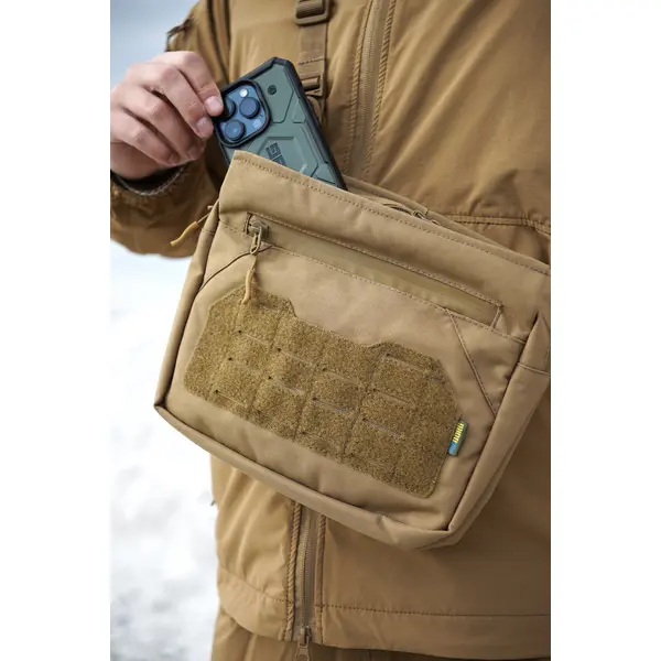 Tactic City Bag Coyote Smart Crossbody Bag   Tactic City Bag Coyote Smart Crossbody Bag