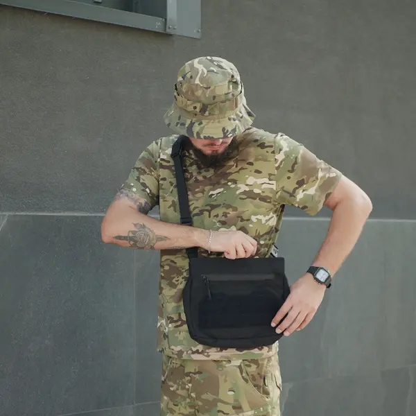 Смарт-сумка через плече Tactic city bag Чорна