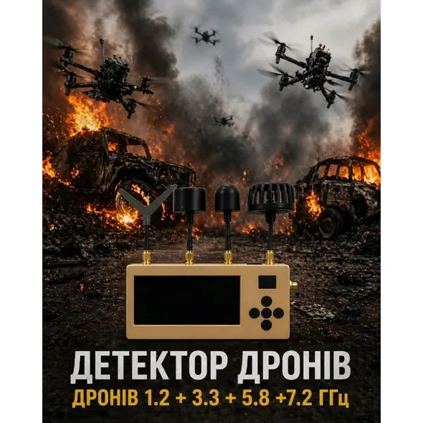 Видеодетектор FPV-дронов Стевия FlyT v2.0 (детектор аналоговых FPV, 4 диапазона, до 10 км)