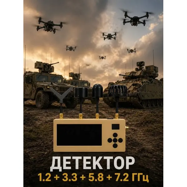 Видеодетектор FPV-дронов Стевия FlyT v2.0 (детектор аналоговых FPV, 4 диапазона, до 10 км)
