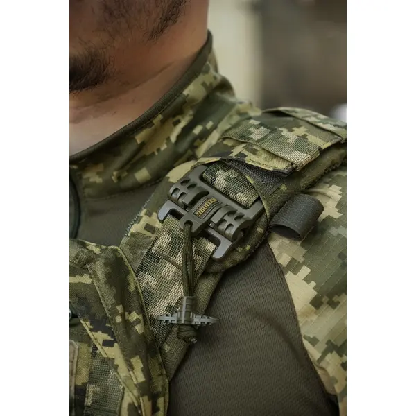 Плитоноска Kiborg GU gen.2 + з'ємна панель з 3-ма підсумками під 1 магазин піксель