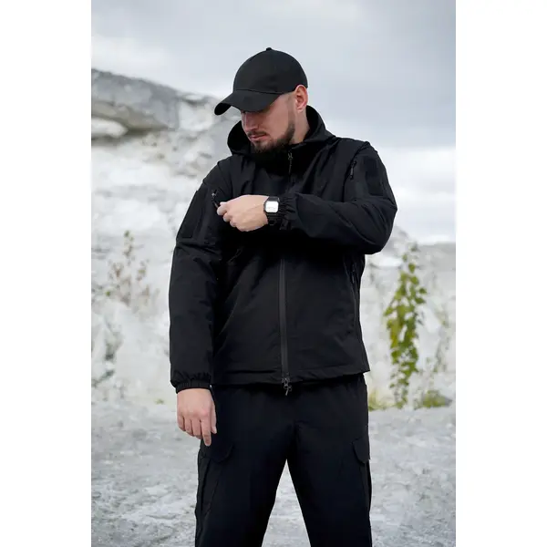 Tactical Jacket Militex 4WSTRETCH Black S Tactical Jacket Militex 4WSTRETCH Black S