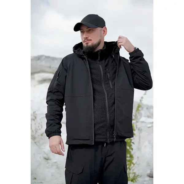 Tactical Jacket Militex 4WSTRETCH Black S Tactical Jacket Militex 4WSTRETCH Black S