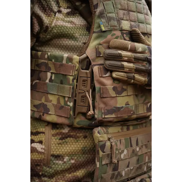 Бронежилет L с баллистическим пакетом Militex 1 класс защиты Мультикам