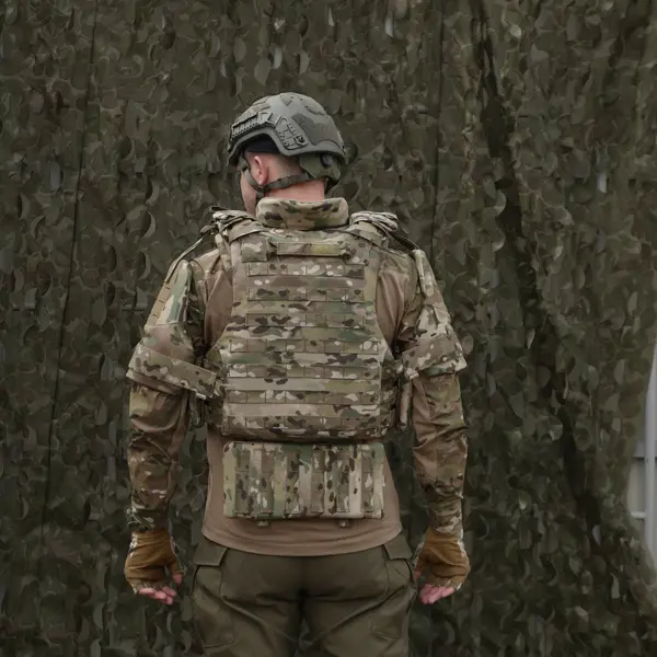 Бронежилет Militex L с баллистическим пакетом Militex 1 класс защиты Cordura original USA Мультикам