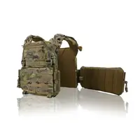 Комплект №5: Плитоноска Kiborg GU gen.2 Мультикам з балістичним захистом Militex (2 клас захисту) та бронеплитами