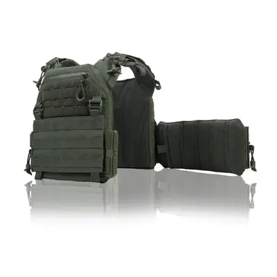 Комплект №5: Плитоноска Kiborg GU gen.2 Хакі з балістичним захистом Militex (2 клас захисту) та бронеплитами