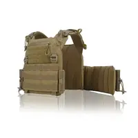 Комплект №5: Плитоноска Kiborg GU gen.2 Койот з балістичним захистом Militex (2 клас захисту) та бронеплитами