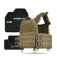 Комплект №5: Плитоноска Kiborg GU gen.2 Койот с баллистической защитой Militex (2 класс защиты) и бронеплитами