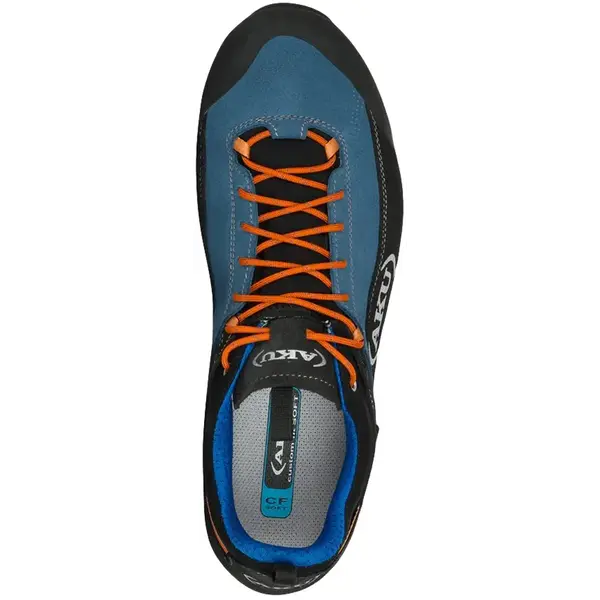 Кросівки трекінгові AKU Link GTX синьо-помаранчеві демісезонні з мембраною Gore-Tex