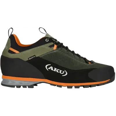 Треккинговые кроссовки AKU Link GTX Gore-Tex для походов и туризма, зеленый/оранжевый