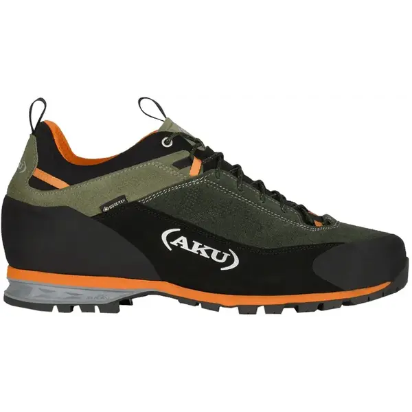 Трекінгові кросівки AKU Link GTX Gore-Tex для походів і туризму, зелений/помаранчевий
