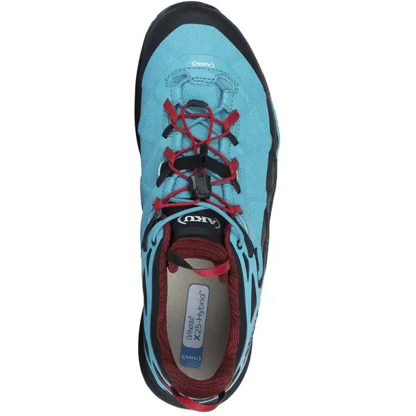 Чоловічі трекінгові кросівки AKU Rocket DFS GTX для гірських походів, чорні з бірюзовим