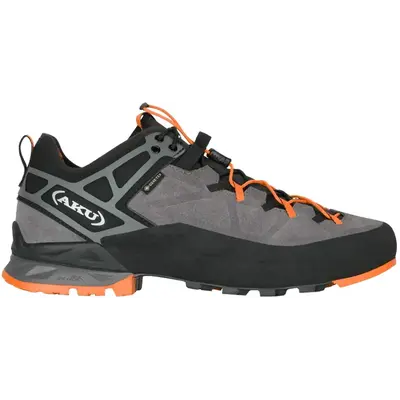 Треккинговые кроссовки AKU Rock DFS II GTX Gore-Tex для подходов и туризма, серый/оранжевый