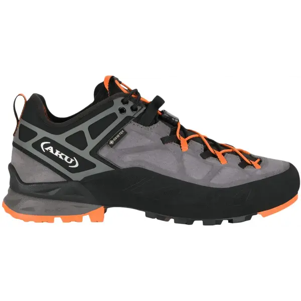 Жіночі трекінгові кросівки AKU Rock DFS II GTX Gore-Tex для походів та підходів, сірий/помаранчевий