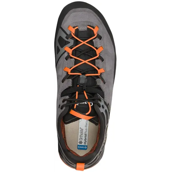 Жіночі трекінгові кросівки AKU Rock DFS II GTX Gore-Tex для походів та підходів, сірий/помаранчевий
