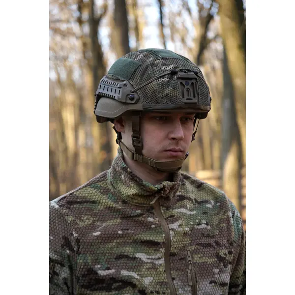 Баллистический шлем Sestan-Busch Helmet Coyote MID CUT + кавер