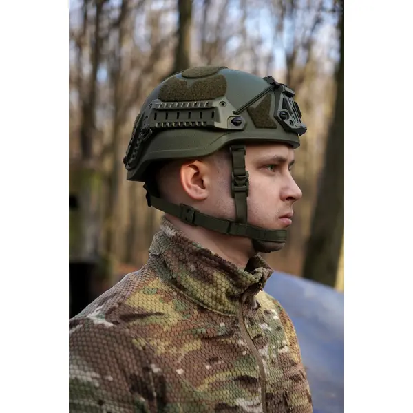 Балістичний шолом Sestan-Busch Helmet Olive MID CUT +  кавер