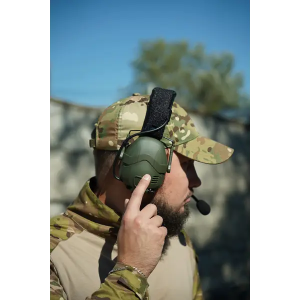 Тактические активные наушники HD-16 Olive