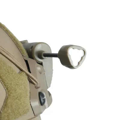 Тактический фонарик на шлем с креплением MPLS CHARGE CR123A Койот