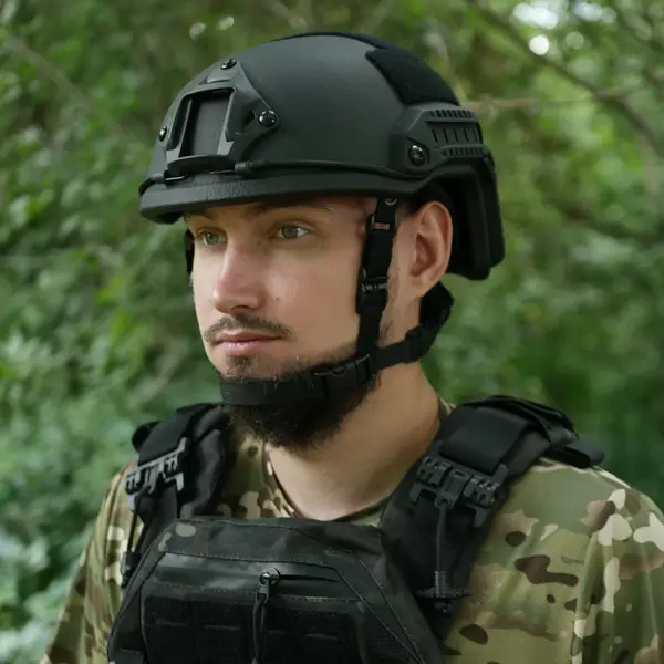 Шолом PE Fast NIJ IIIA Стандарт NATO Black розмір L