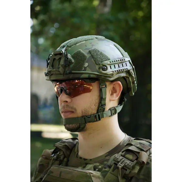 Балістичний шолом покращений FAST PE GEN III AGGRESSIVE Multicam M, L
