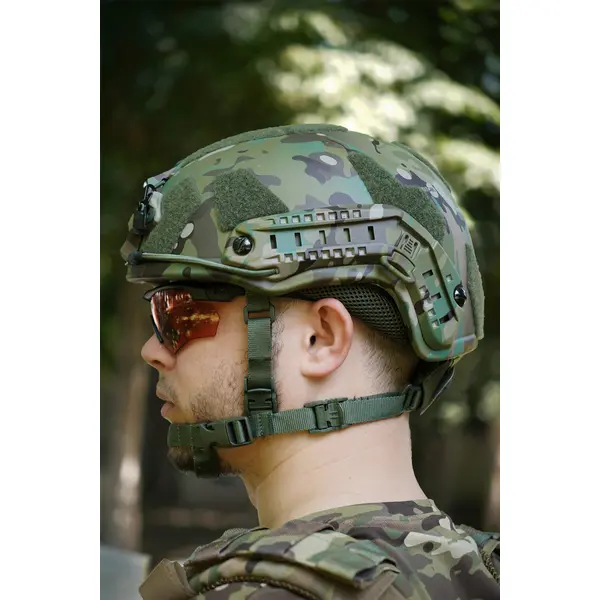 Балістичний шолом покращений FAST PE GEN III AGGRESSIVE Multicam M, L