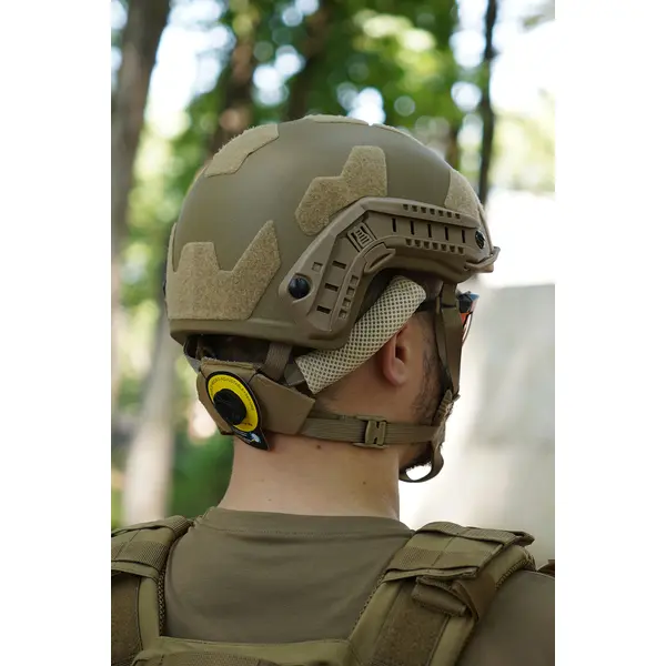 Балістичний шолом покращений FAST PE GEN III AGGRESSIVE Coyote L
