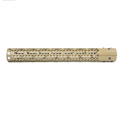 Струйка круглая алюминиевая Free-Float M-LOK для AR-15 15″ Церакот койот