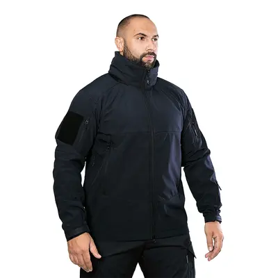 Трьохшарова темно-синя куртка Phantom System з матеріалу SoftShell (7292S)