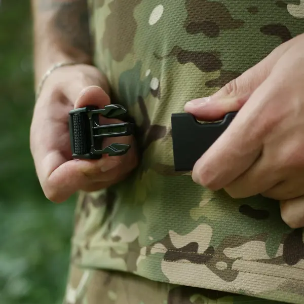 Каремат-сидушка Kiborg з балістичним пакетом 1 клас захисту Militex 20mm Cordura Black Multicam