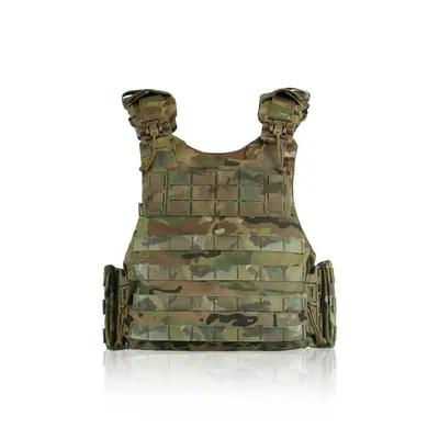 Бронежилет Kiborg Modular X-1 (Збільшена площа захисту) M Мультикам з балістичним пакетом 2 класу захисту Militex