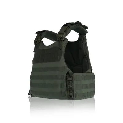 Бронежилет Kiborg Modular X-1 (Збільшена площа захисту) XL Хакі з балістичним пакетом 2 класу захисту Militex