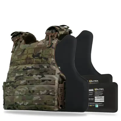 Бронежиллет Militex Modular X-1 (Увеличенная площадь защиты) Cordura original USA Multicam M с баллистической защитой 2 класса