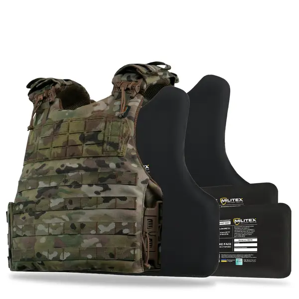 Бронежиллет Militex Modular X-1 (Увеличенная площадь защиты) Cordura original USA Multicam XL с баллистической защитой 2 класса