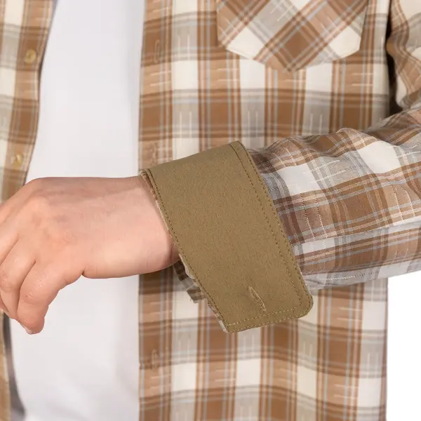 Сорочка тактична “Легіт” Plaid Sand/White