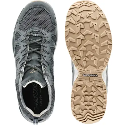 Чоловічі трекінгові кросівки Lowa Innox Evo II для туризму та активних подорожей, антрацитові