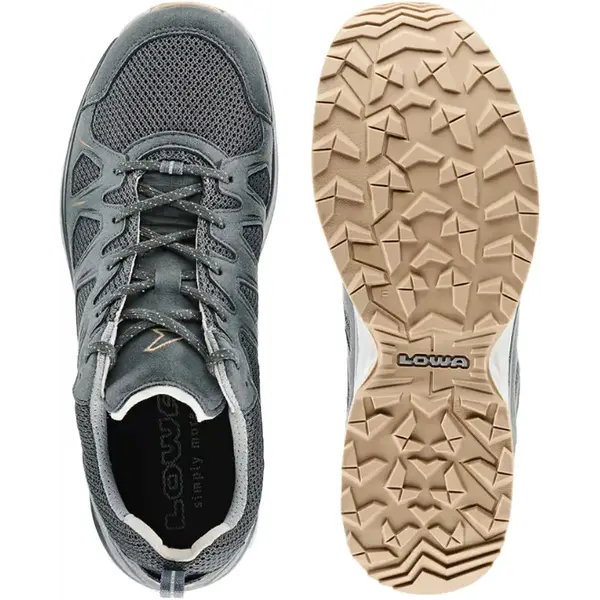 Чоловічі трекінгові кросівки Lowa Innox Evo II для туризму та активних подорожей, антрацитові