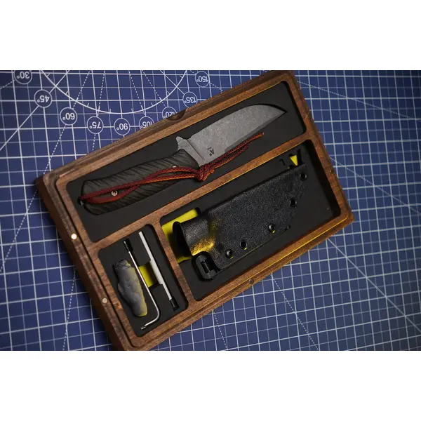 Тактичний ніж GDM1 Full Tang зі сталі 440C | Blackwash | HPL руків’я | ABS ножни