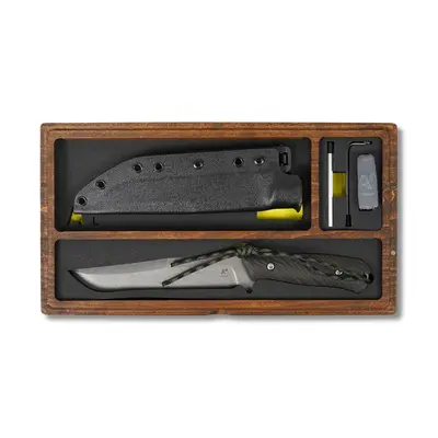 Тактичний ніж GDM XL Full Tang зі сталі 440C | Blackwash | HPL руків’я | ABS ножни